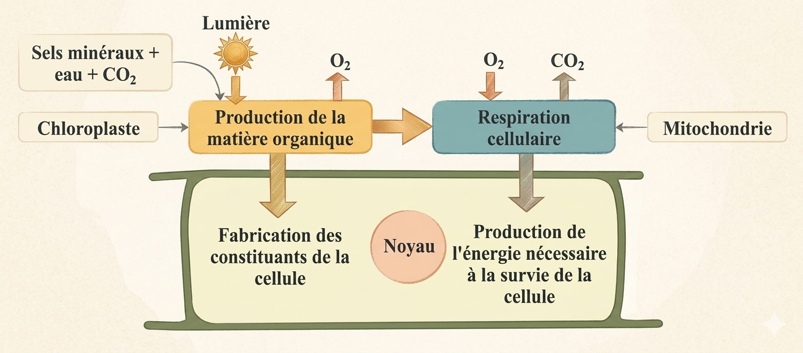 Libération de l’énergie emmagasinée dans la matière organique